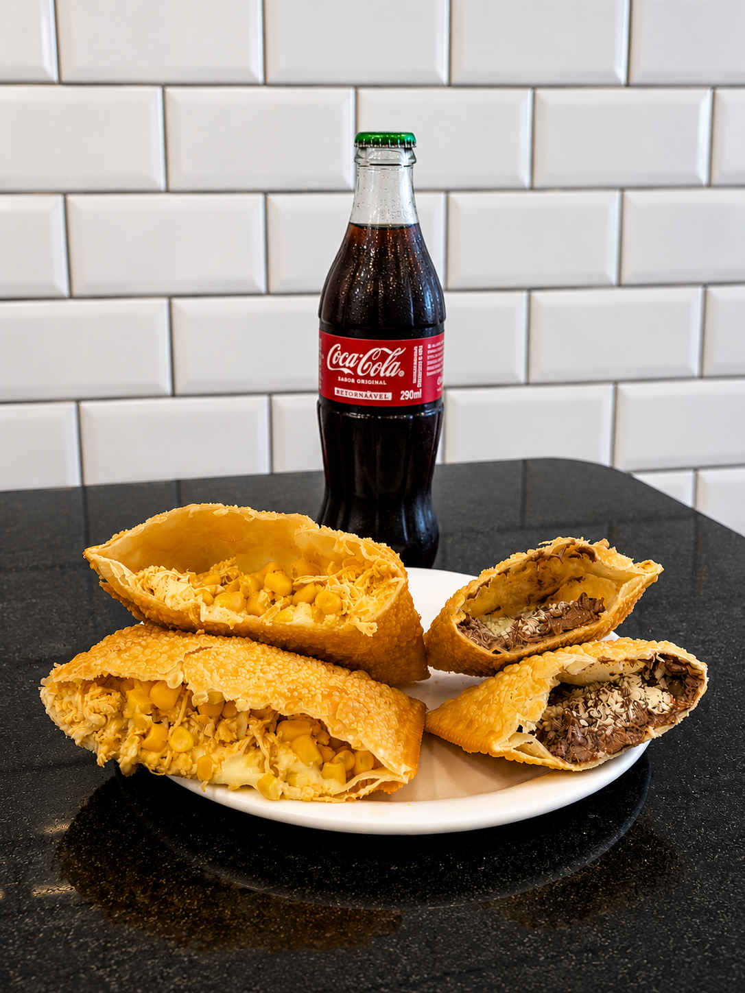 Meio Pastel de Prestígio do combo Canadá
