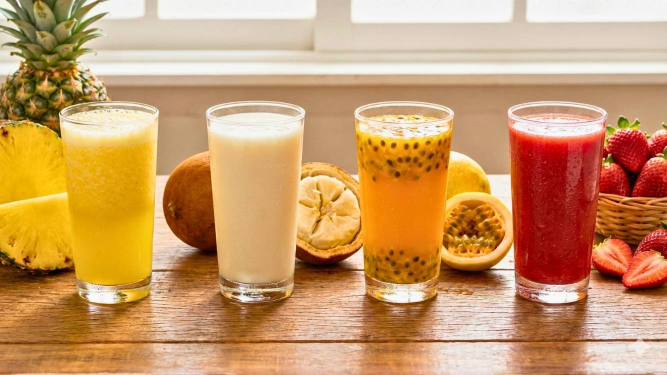 Suco de laranja natural 400ml - Pastelaria Brasileira Curitiba